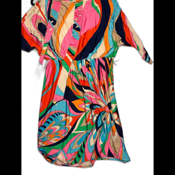Trina Turk 4 Pink Surfside Swilr Dress Size M - Picture 1 of 3